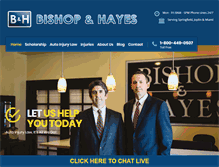 Tablet Screenshot of bishopandhayes.com